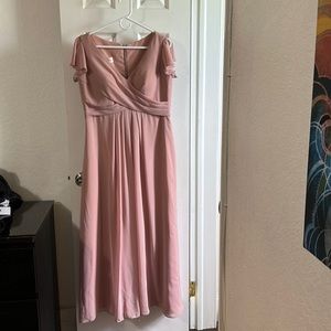 JJs house bridesmaid/prom dress dusty rose with pockets.